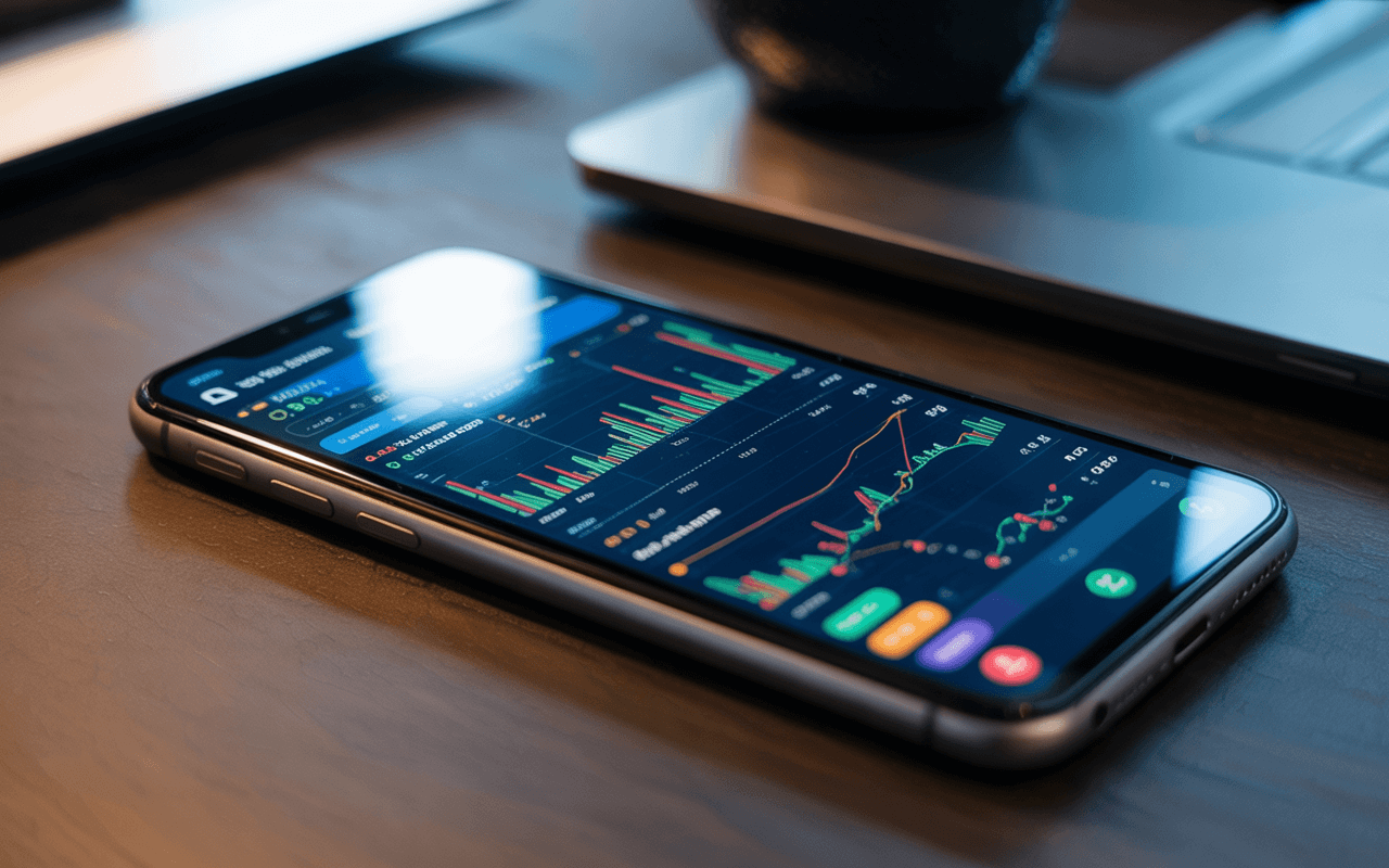Financial data visualization and market analytics on mobile devices